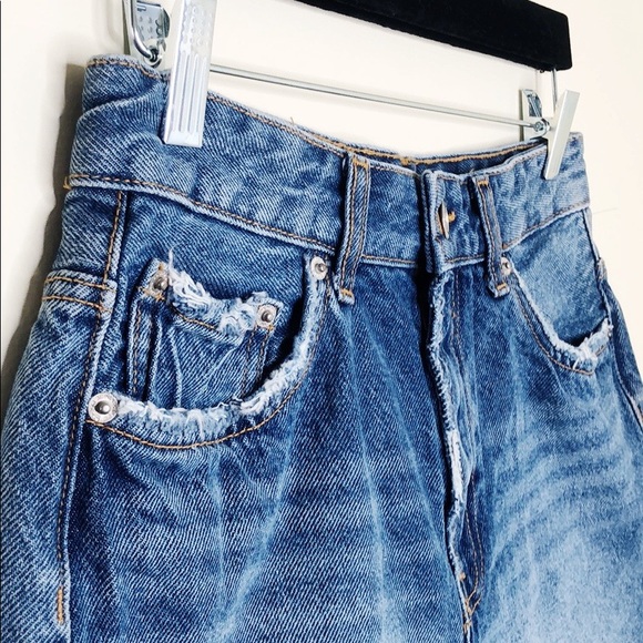 Bershka Pants - Bershka Vintage Denim Shorts